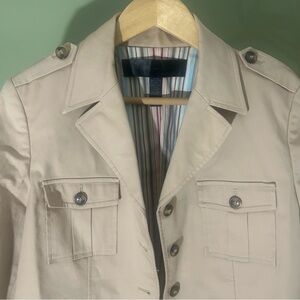 Luxury is a State of Mind Apostrophe Cream Blazer Size 14 Petite